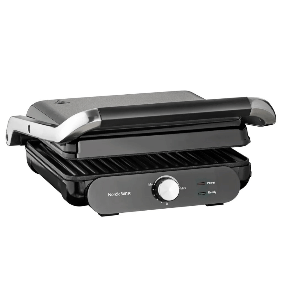 Paninigrill aft. plader 2000 watt Sort